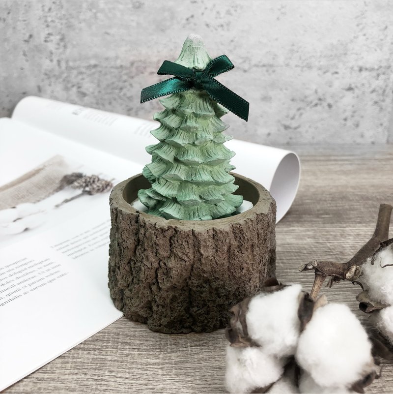 圣诞树扩香石 - 香薰/精油/线香 - 其他材质 绿色