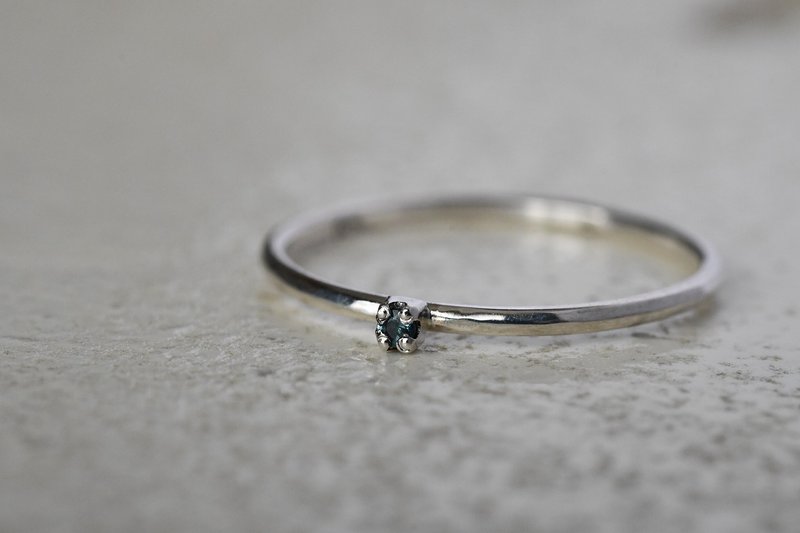 经历光辉的物语 伦敦蓝托帕石 - 戒指 - 其他金属 银色