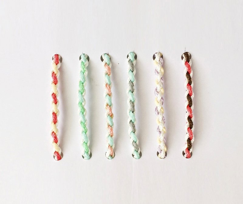 (下单前请先询问)情人礼物  编织手环  牵牵手系列5 - 手链/手环 - 防水材质 多色