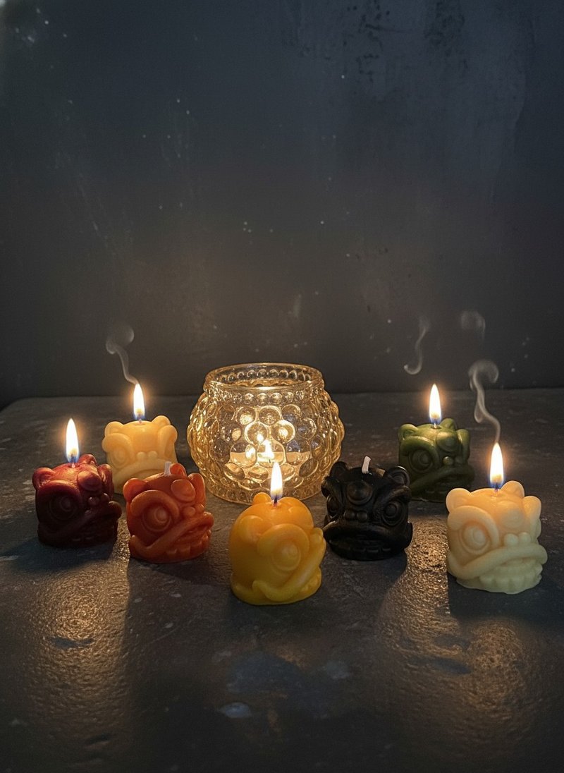 迷你醒狮酥油烛 16g 6入 (附烛杯) 酥油蜡烛 裸蜡 烛台 - 蜡烛/烛台 - 其他材质 绿色