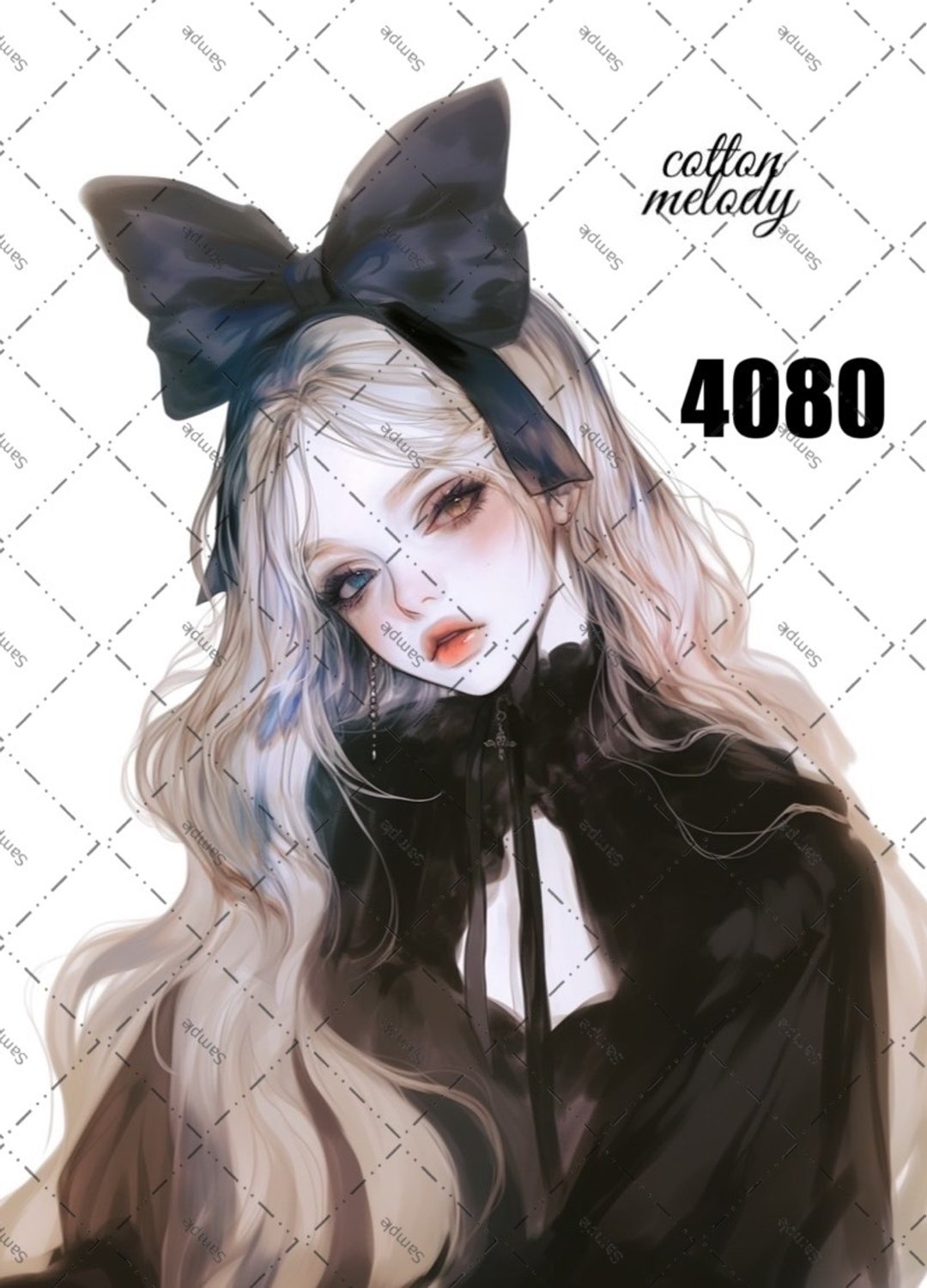 original sticker no.4080 人物贴纸 原创贴纸 原创人物贴纸 装饰贴纸 cotton melody - 贴纸 - 纸 