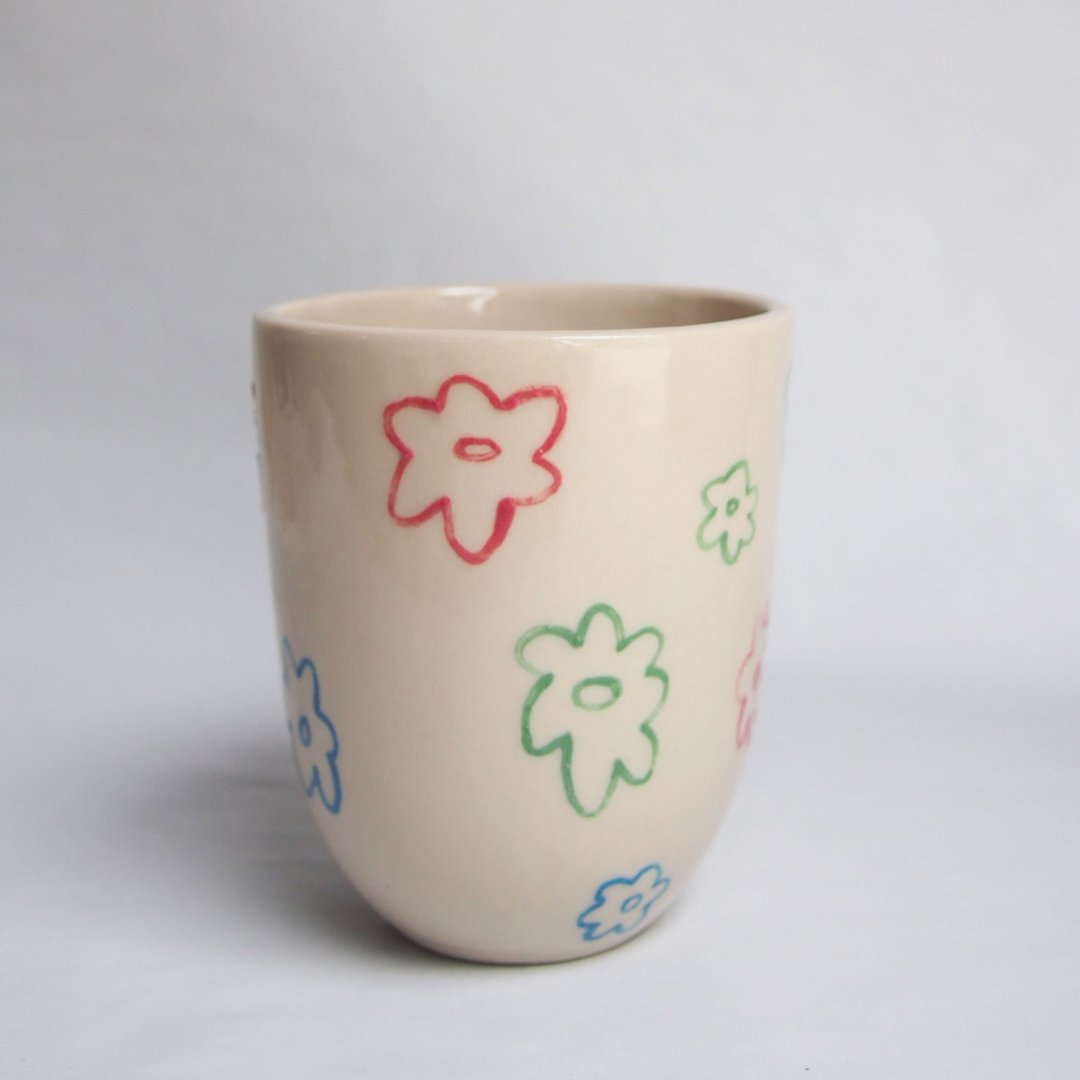 Blooming ceramic handmade - 咖啡杯/马克杯 - 陶 