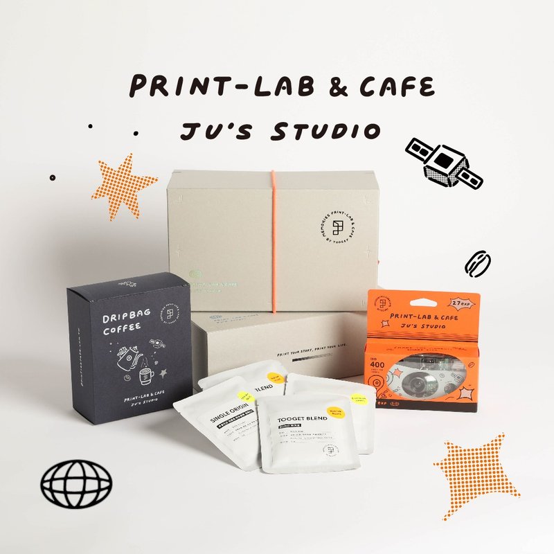 【印簿玩 x Ju's Studio 联名礼盒 】PJ.02| 即可拍&咖啡耳挂包组 - 相机 - 其他材质 