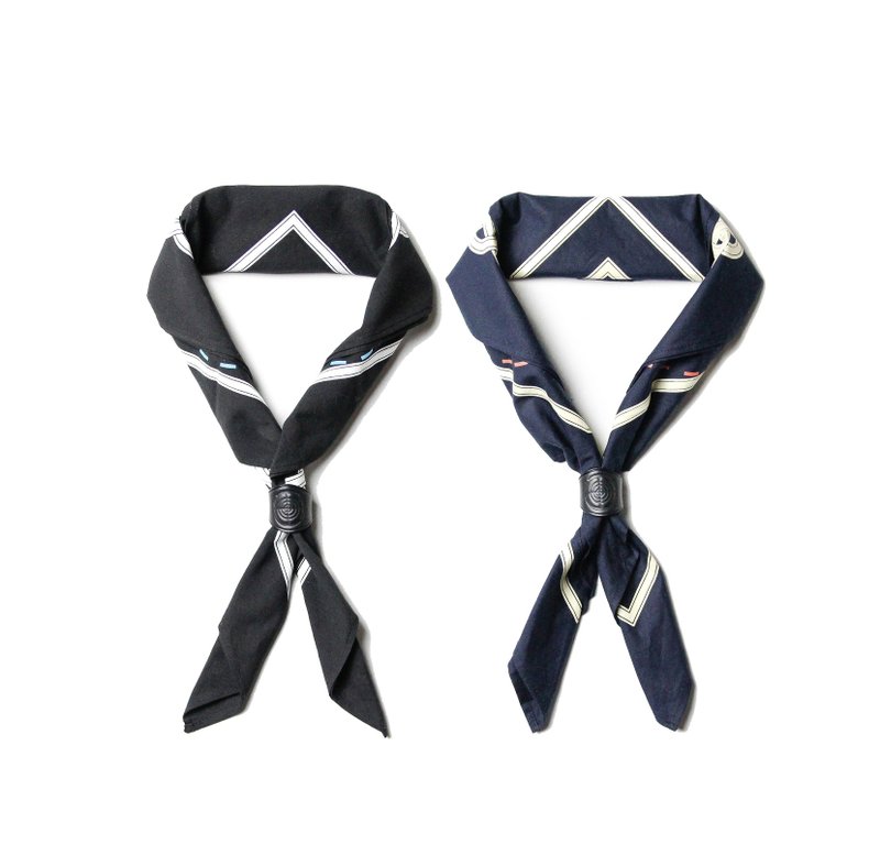.67ARROW RM_TOTEM BANDANA×LEATHER RING_领巾/皮环 古着方巾 - 领结/领巾 - 棉 多色