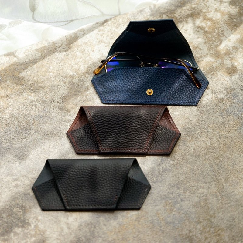 No.52 薄型眼镜盒【E-Margot】 - 其他 - 真皮 黑色