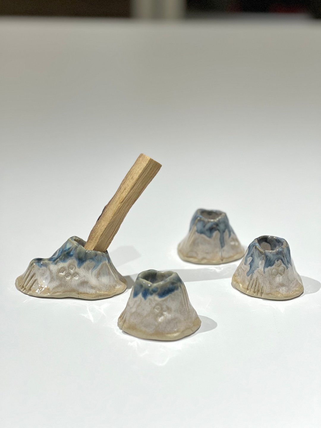 Mount Series | 干花花器  牙刷座  圣木座  陶瓷摆饰 - 花瓶/陶器 - 陶 白色