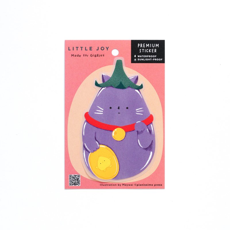 Premium Sticker - Little Joy - Maneki Neko - 贴纸 - 塑料 多色