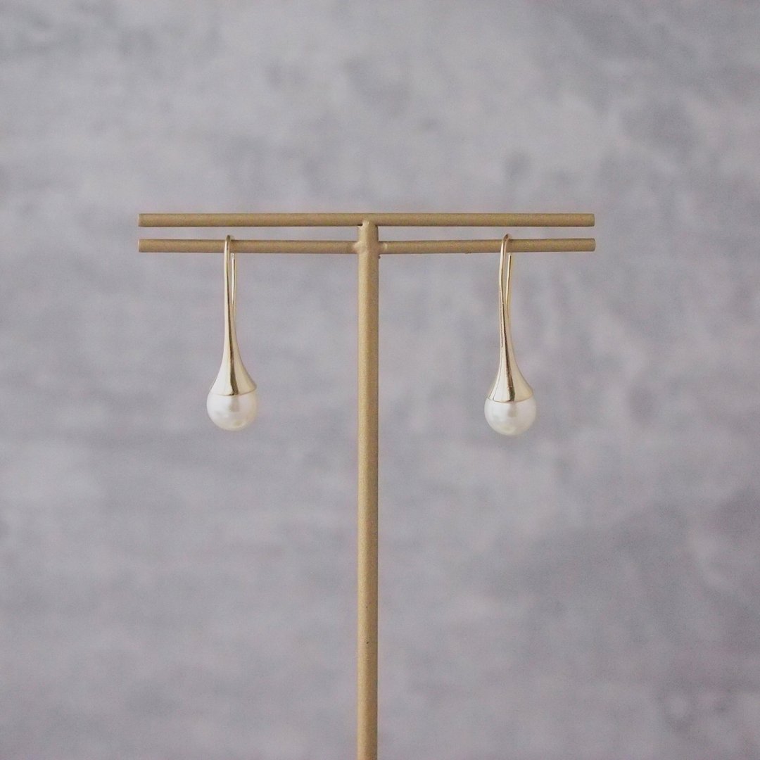 sound earrings - 耳环/耳夹 - 其他金属 金色