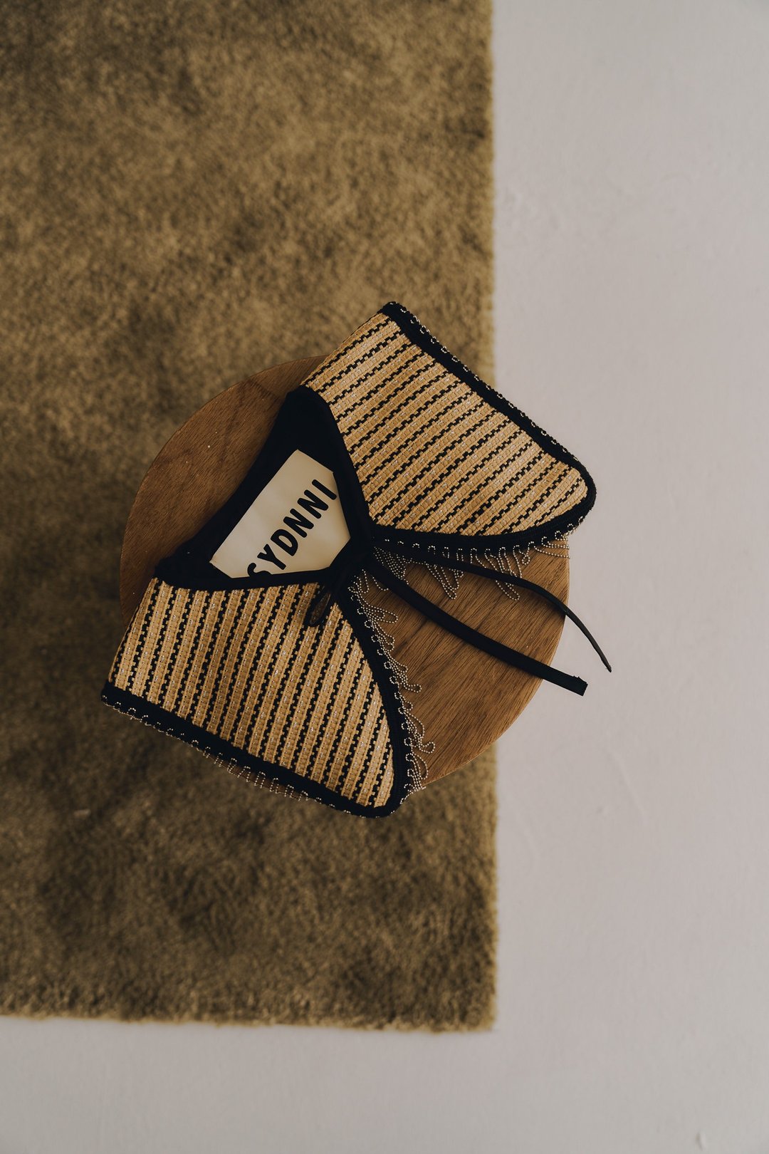 handmade fringe trimmed collar 手作流苏造型领片 - 其他 - 棉 黑色