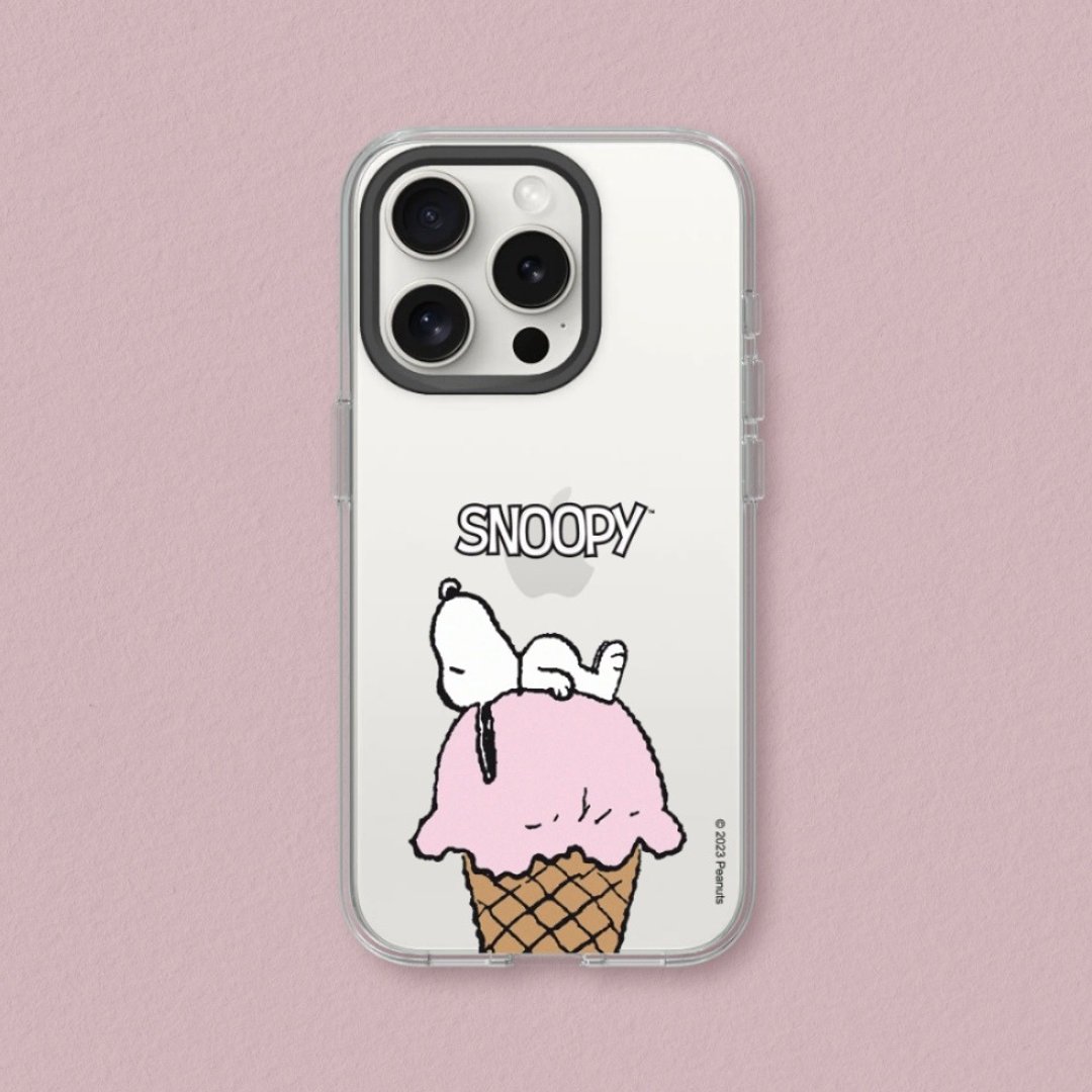 Clear透明防摔手机壳∣Snoopy史努比/冰淇淋甜筒 for iPhone - 手机配件 - 塑料 透明