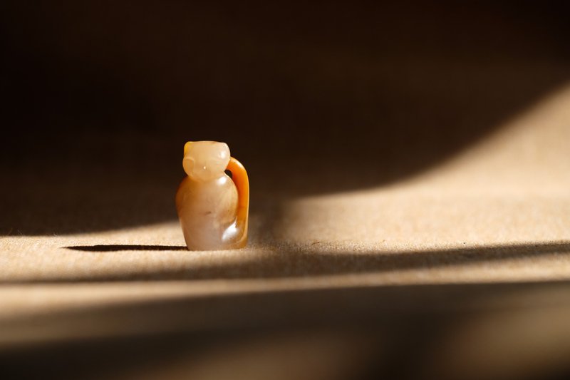 【迷宠印钮】神秘猫 (含手工刻1字) - 印章/印台 - 石头 