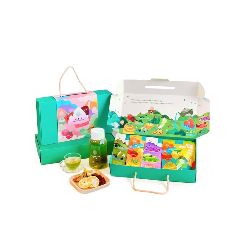 【讲果语】茶香果韵礼盒_果干果茶4入组 - 茶 - 其他材质 多色