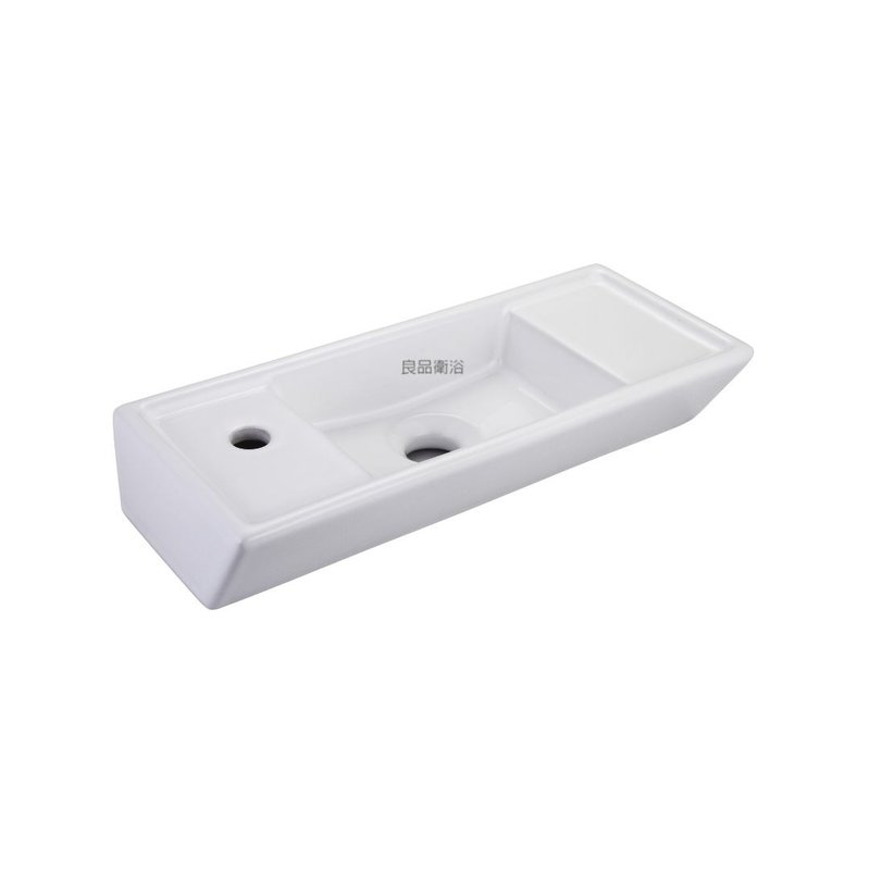 【人水 良品卫浴】迷你洗手盆(左)75-065小空间单冷水用 独家 - 卫浴用品 - 陶 白色