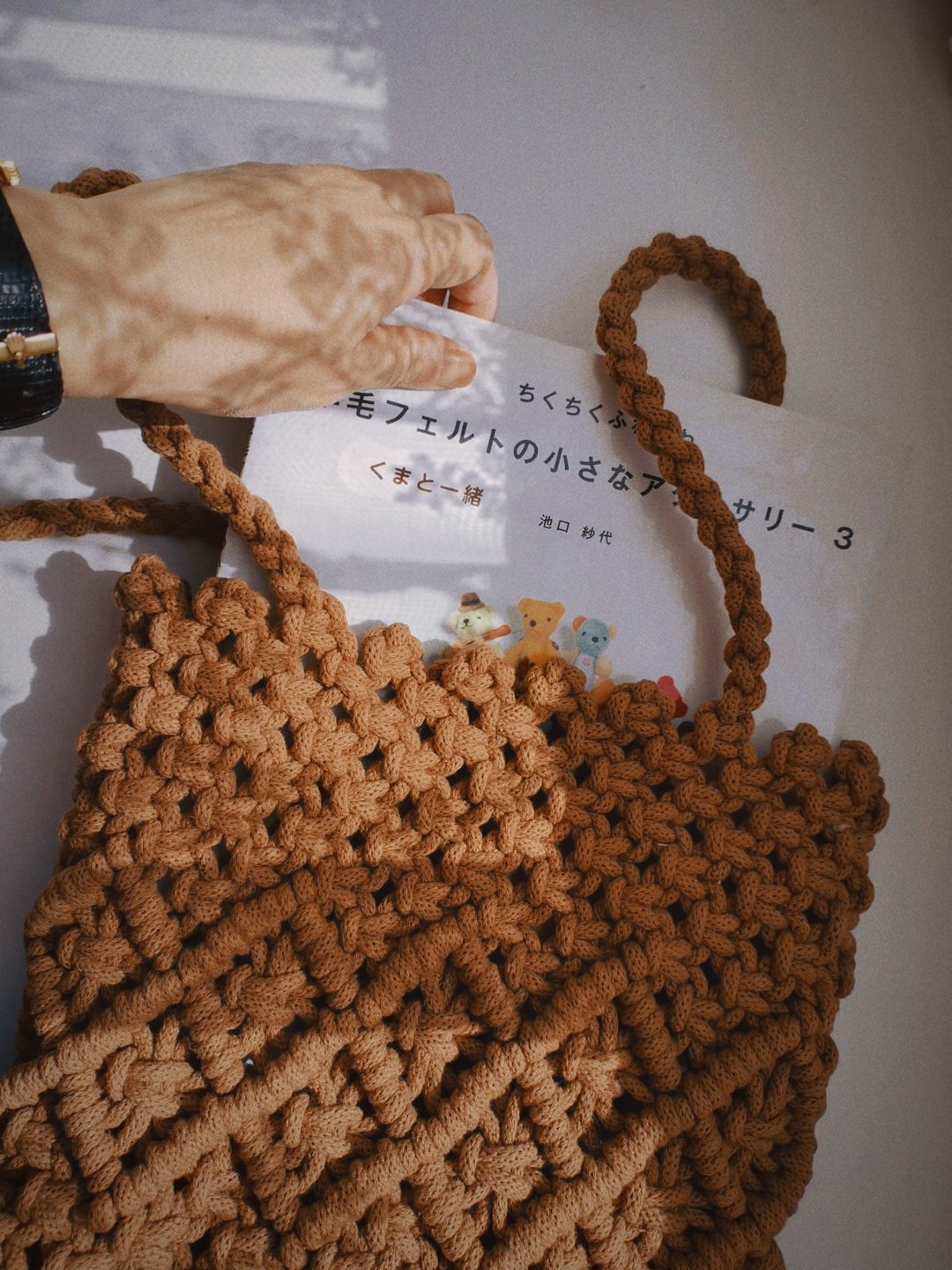 Macrame Shoulder Bag - 侧背包/斜挎包 - 棉 多色