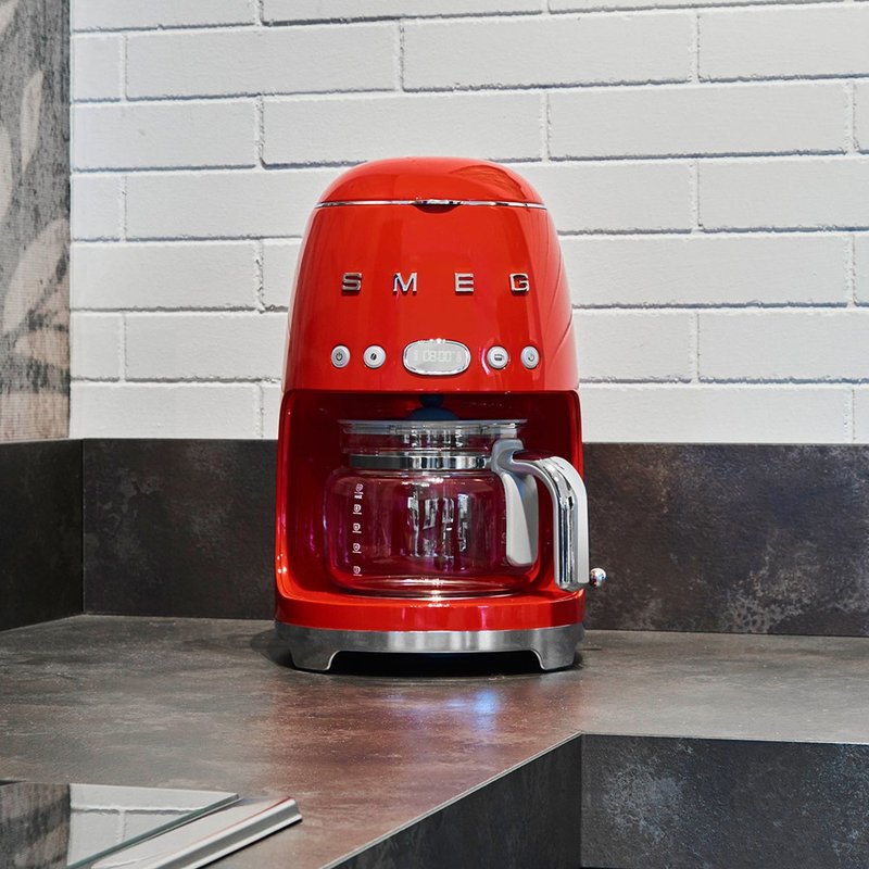 【SMEG】意大利滤滴式咖啡机-魅惑红 - 厨房家电 - 其他金属 红色