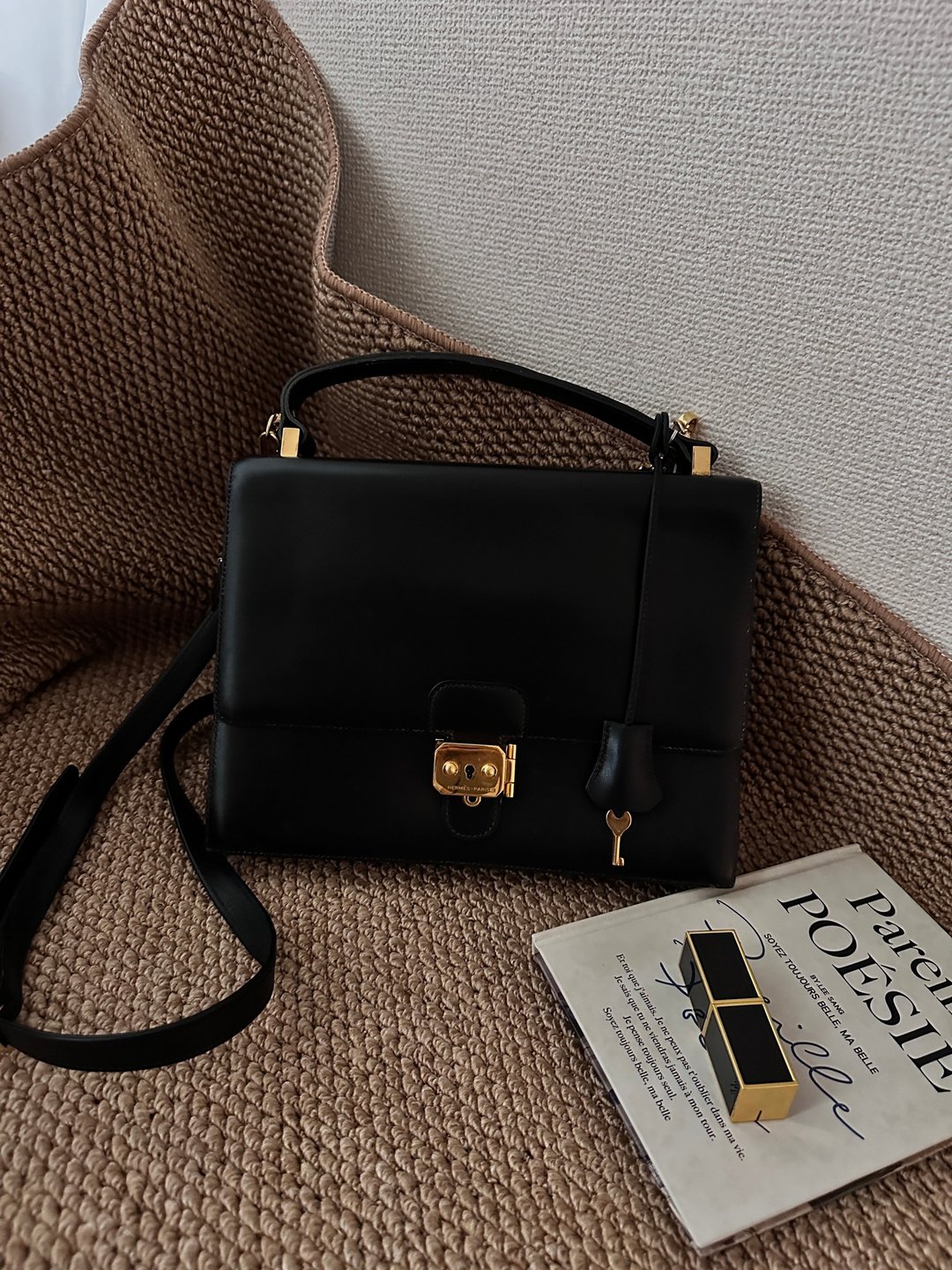 中古包 Hermes 爱马仕 Sac Cardenas小尺寸公文包 - 手提包/手提袋 - 真皮 黑色