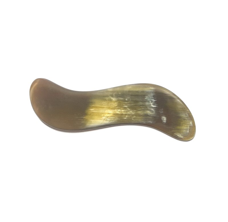刮痧工具按摩刮痧板脸部头部身体采用天然水牛角手工制作 - 脸部按摩/清洁工具 - 环保材料 咖啡色