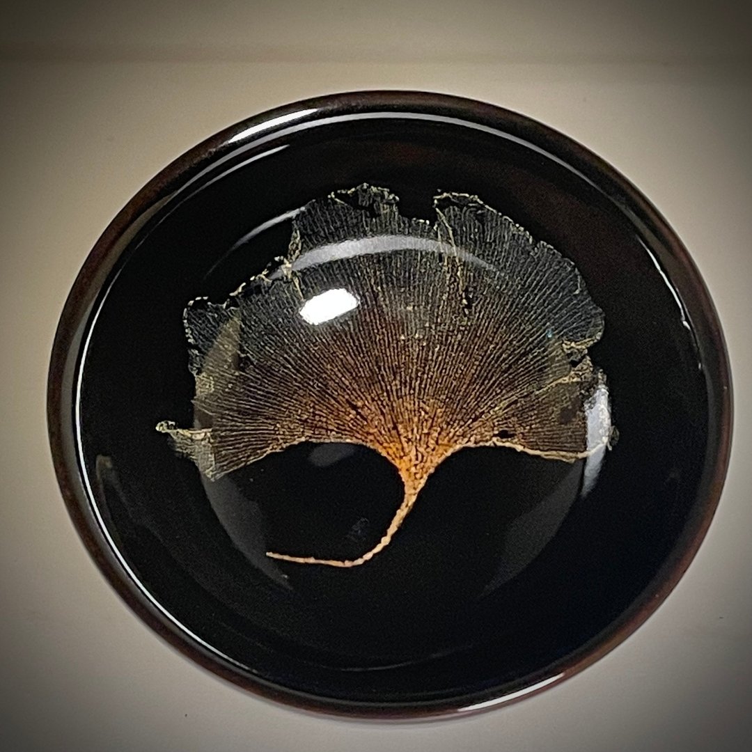 真实木叶天目茶盏-银杏叶 - 茶具/茶杯 - 其他材质 