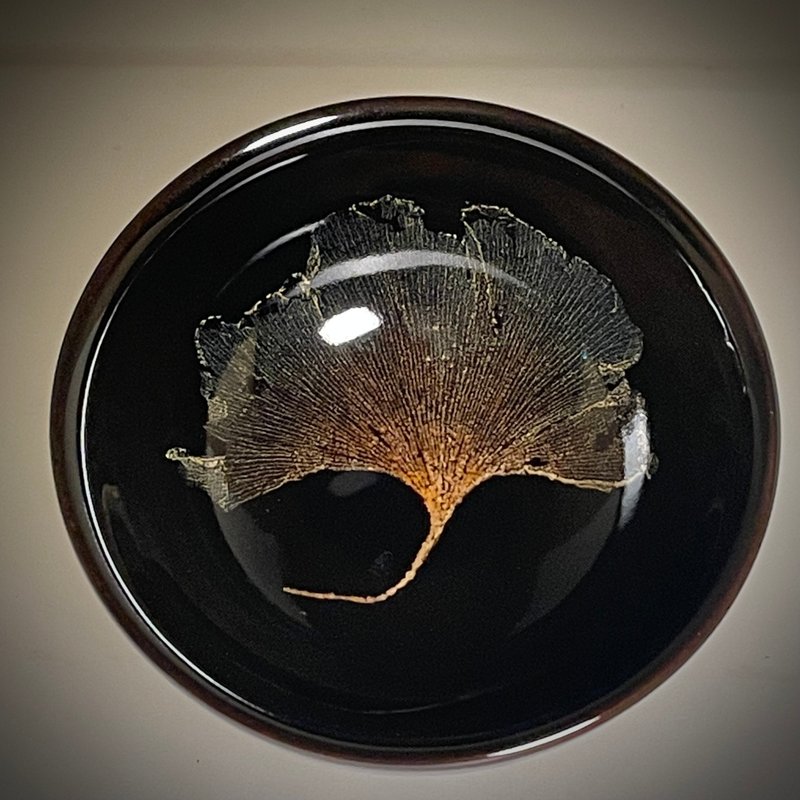 真实木叶天目茶盏-银杏叶 - 茶具/茶杯 - 其他材质 