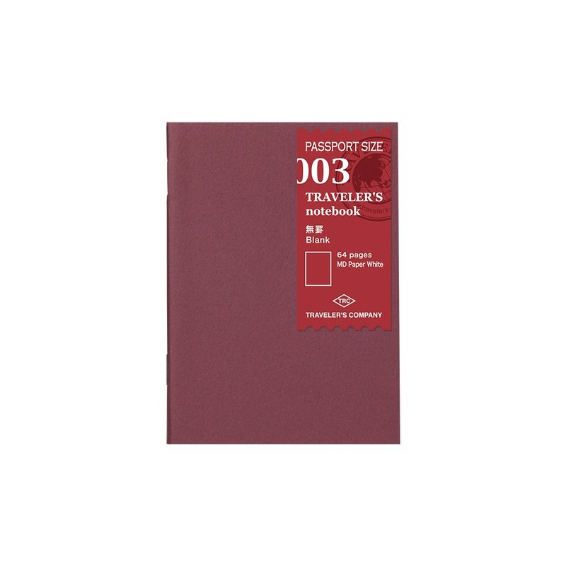 Traveler's Notebook PA SIZE 补充包 - 空白 MD 纸 003 - 笔记本/手帐 - 纸 多色