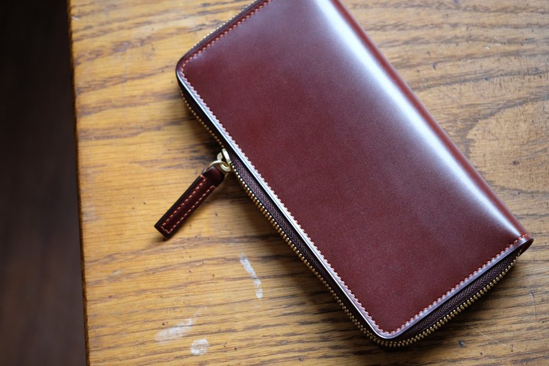 MILDY HANDS - LW03 马臀皮拉链长夹 Long Wallet shell cordovan - 皮夹/钱包 - 真皮 多色