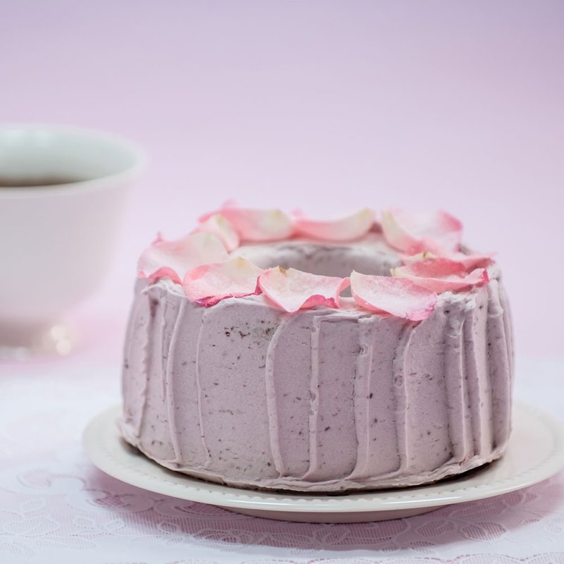 情人节蛋糕-紫芋玫瑰六寸 - 蛋糕/甜点 - 新鲜食材 粉红色
