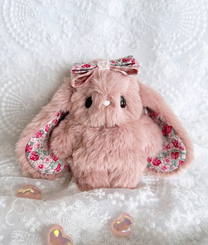 毛绒玩具 布偶 兔子 蓬松 丝带 Liberty布 ぷりゅうさ plume - 玩偶/公仔 - 聚酯纤维 