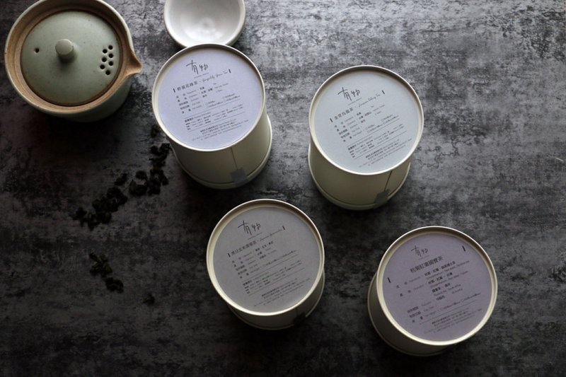 有物台湾花薰茶-绿茶系列-75公克散茶-罐装 - 茶 - 植物．花 绿色