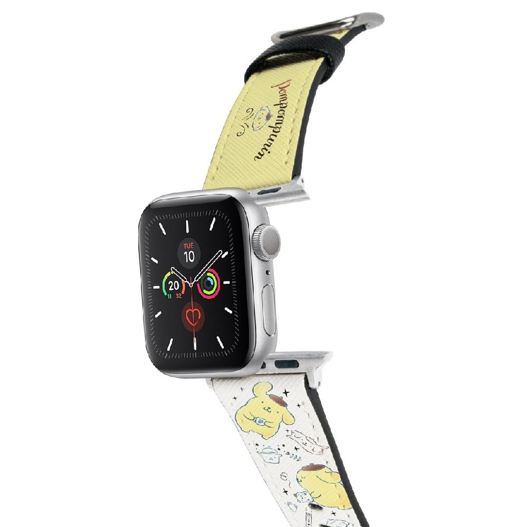 【Hong Man】三丽鸥系列 Apple Watch 皮革表带 布丁狗 - 表带 - 人造皮革 黄色