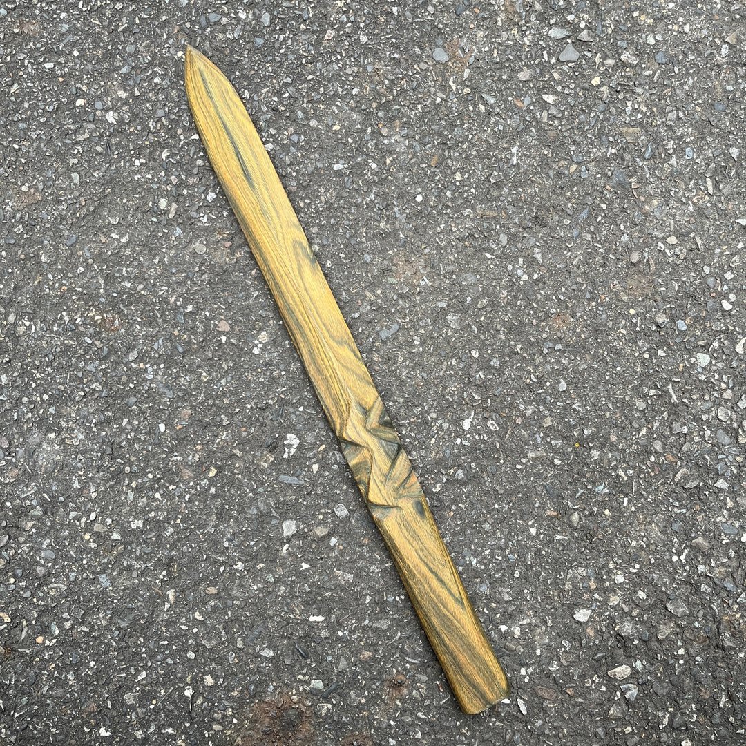 我贩剑　魔剑　道睿觅　绿檀艺术木刀　手工木剑　运动太极剑 - 摆饰 - 木头 绿色