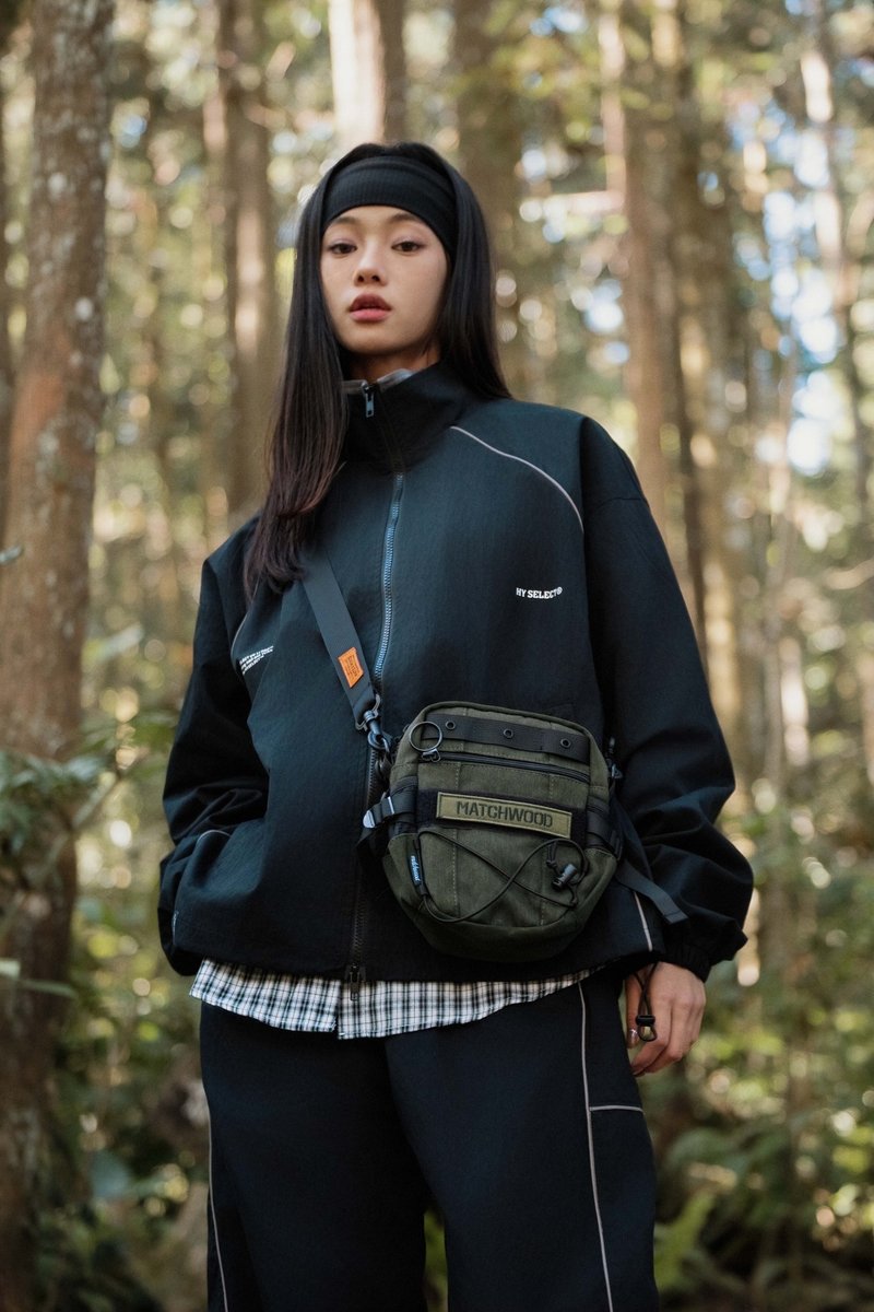 Log-on 联乘限定 Positive Pouch 随身小包 侧背包 斜背包 侧背包 - 侧背包/斜挎包 - 防水材质 黑色
