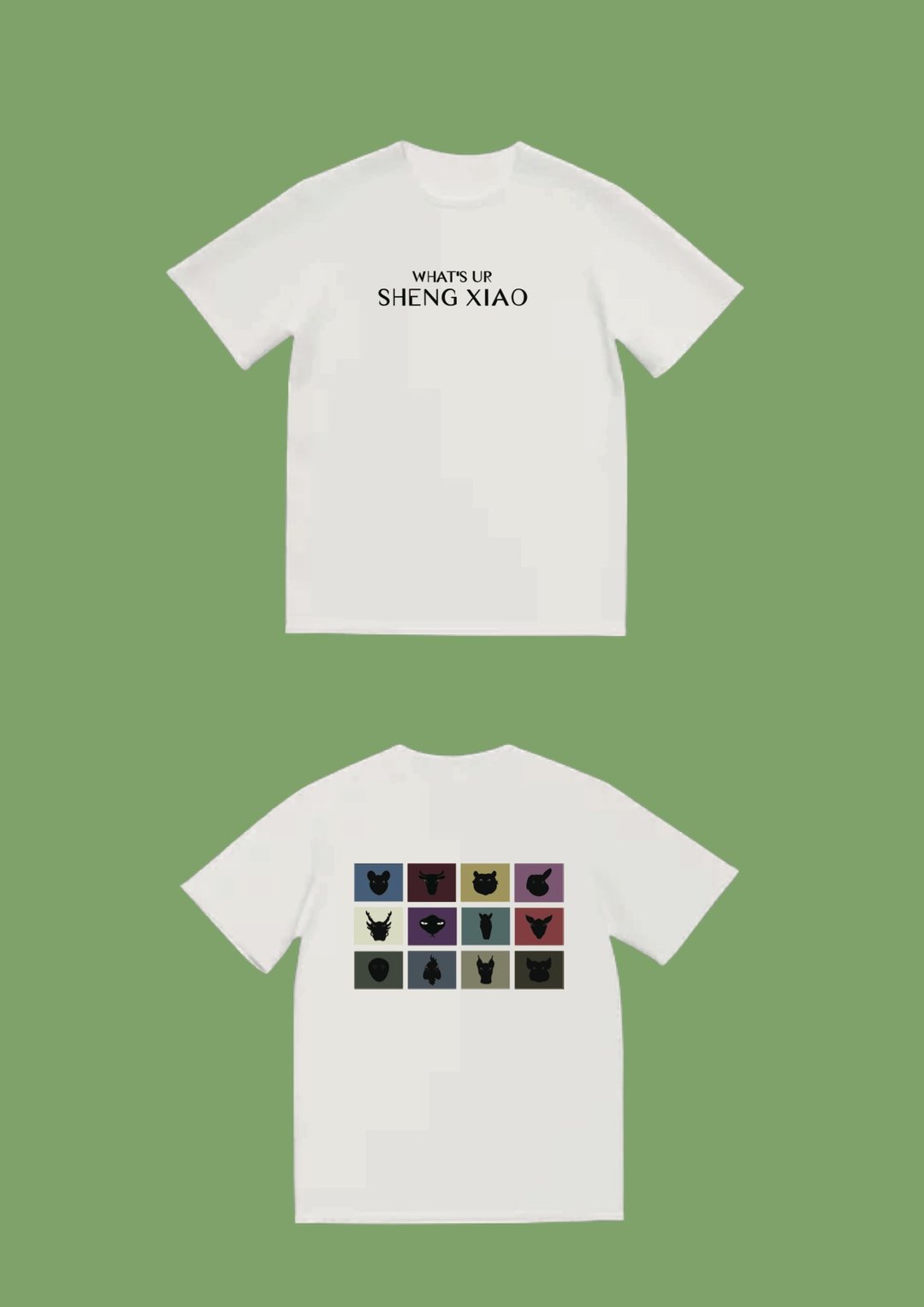 What's your Shengxiao? T-shirt 13 - 男装上衣/T 恤 - 棉 白色