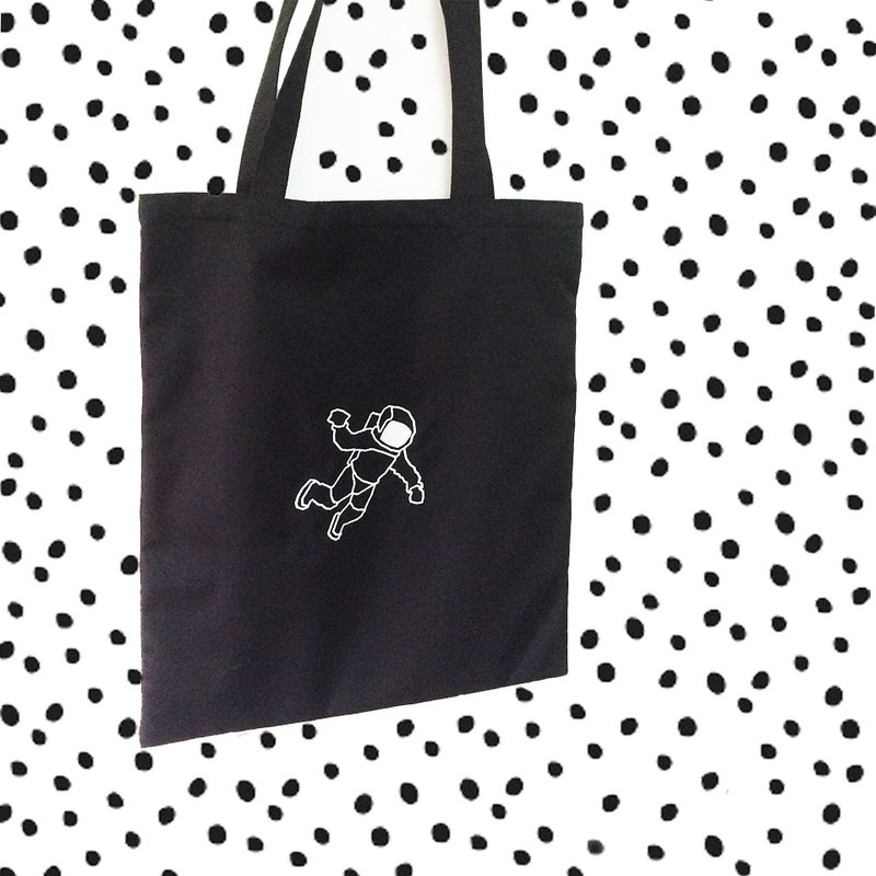 Astro No.2 totebag - 侧背包/斜挎包 - 棉．麻 