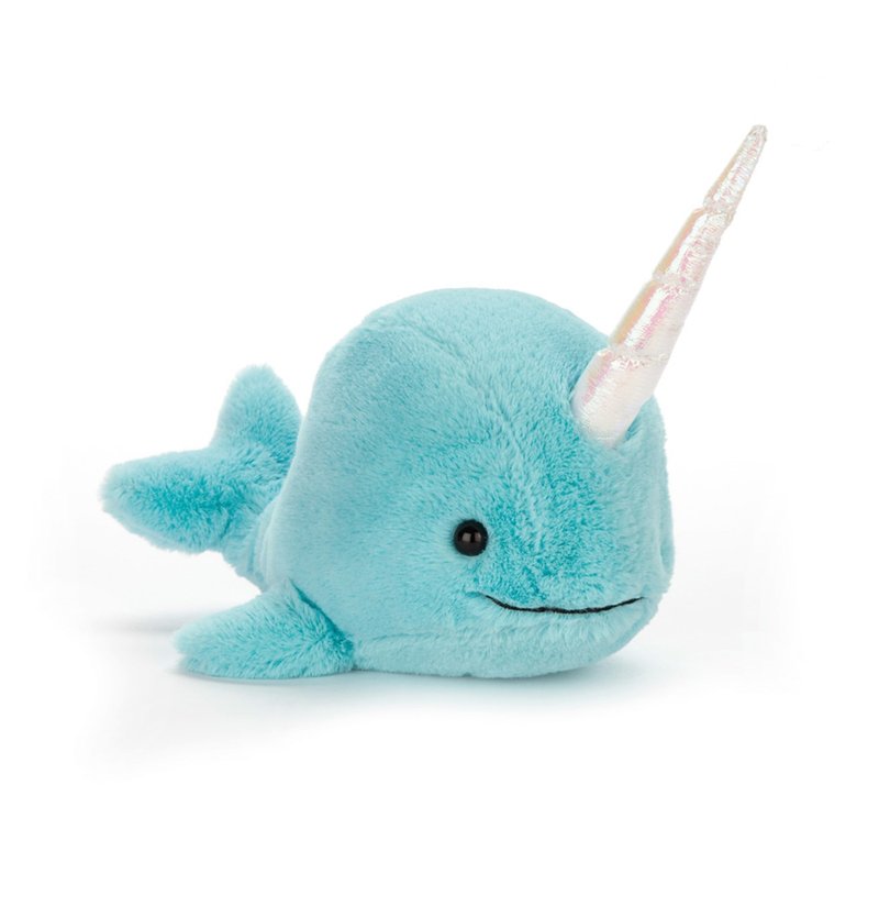 Aqua Sea Sorbet 蓝色独角鲸 - 玩偶/公仔 - 聚酯纤维 蓝色