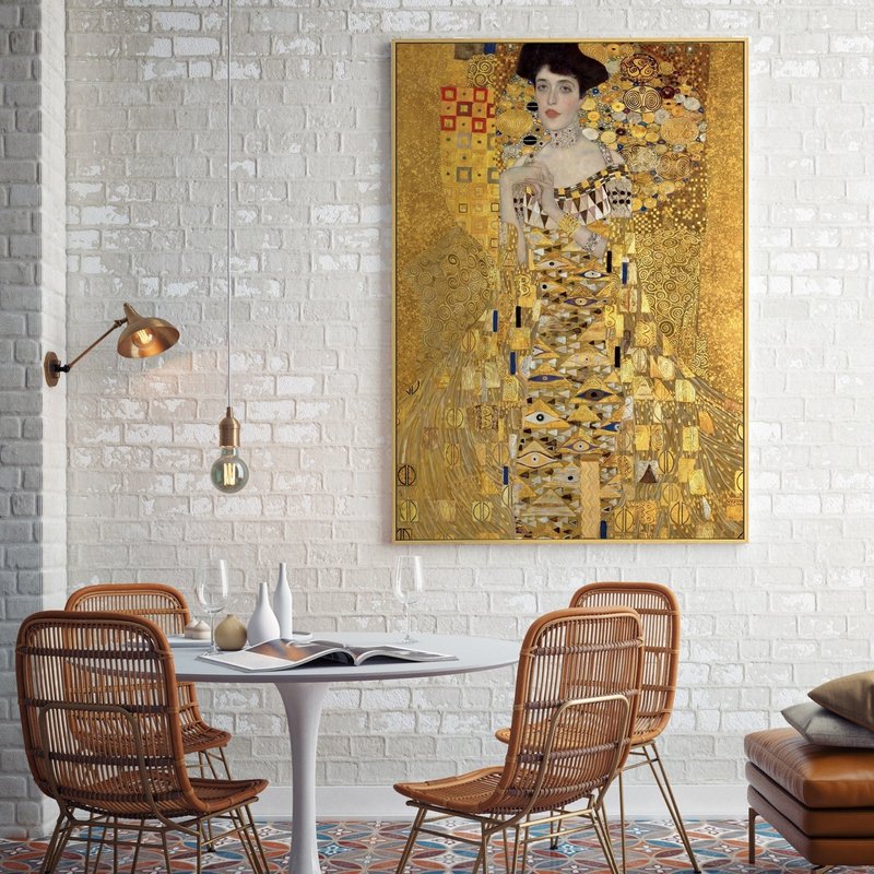 艾蒂儿_布洛赫-鲍尔肖像一号 - 克林姆系列挂画/肖像画/几何挂画 - 海报/装饰画/版画 - 其他材质 金色