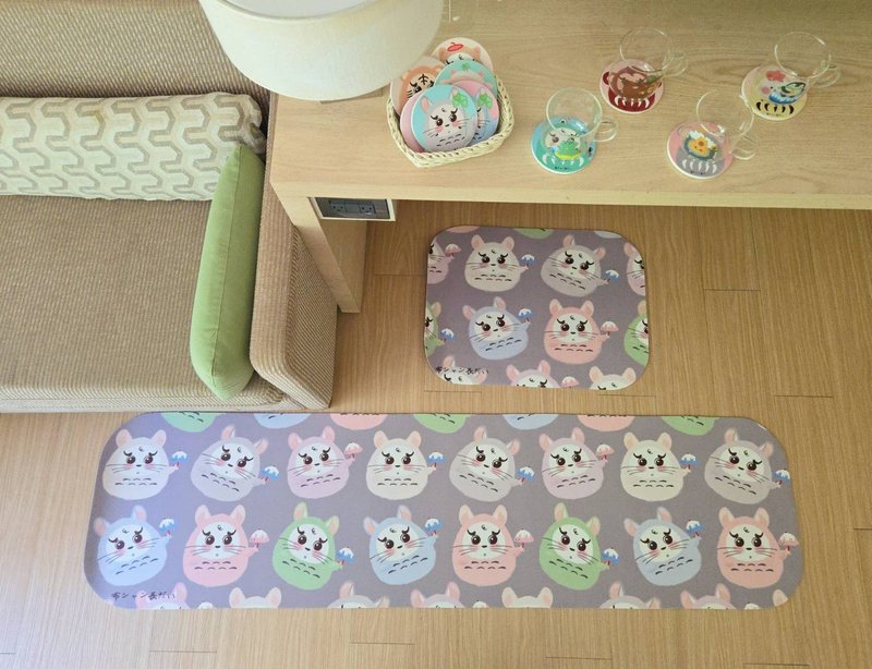 福神龙猫厨房升级加强防油防水地垫 厨房地垫 脚踏垫 - 地垫/地毯 - 人造皮革 