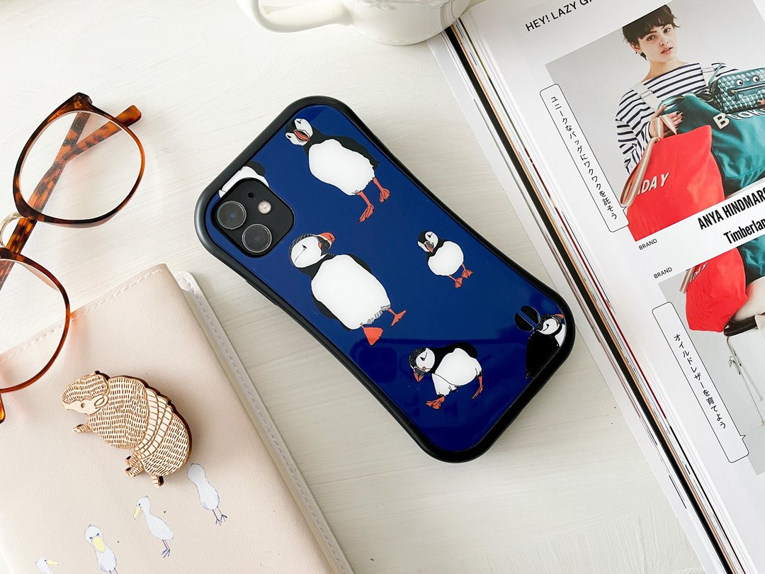 Puffin Grip Case for iPhone - 手机壳/手机套 - 玻璃 白色