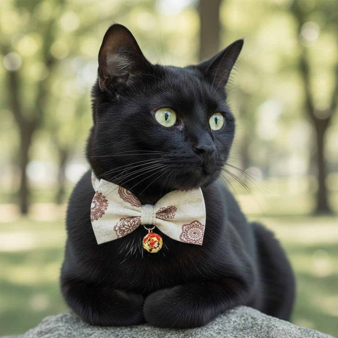 爱心蕾丝款 蝴蝶结宠物装饰项圈 猫咪 小型犬 迷你犬 - 项圈/牵绳 - 棉 白色