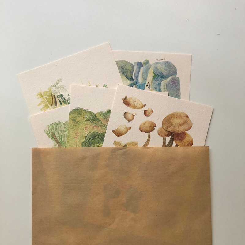 【咱的山水】画卡/多入任选组 - 卡片/明信片 - 纸 白色