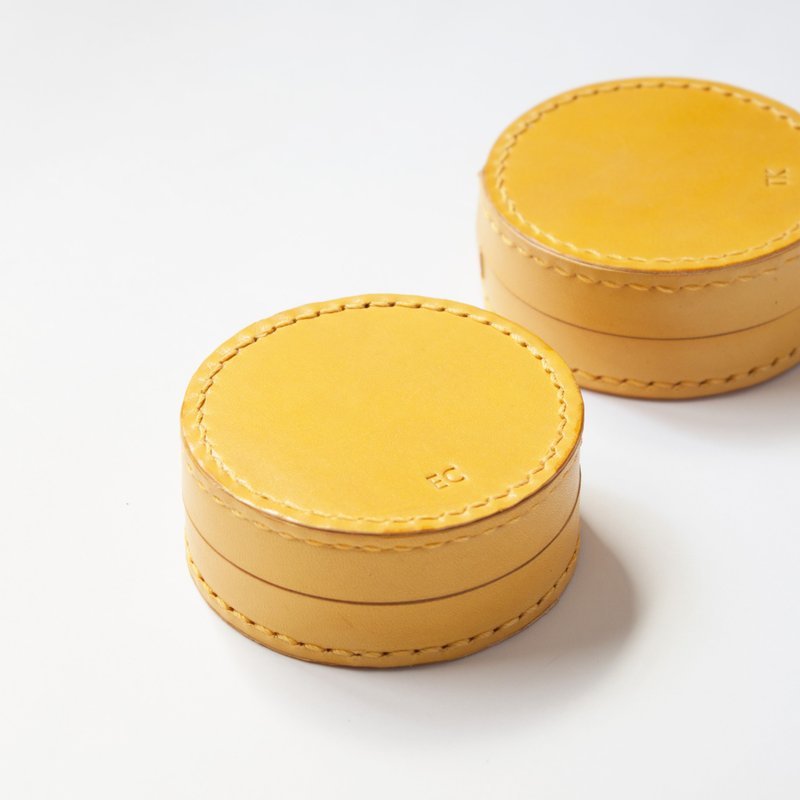 车轮饼 全手工植鞣皮革真皮-耳机盒/收纳盒/圆饼盒  原创设计【欲购买请见下方链接】 - 女款休闲鞋 - 真皮 紫色