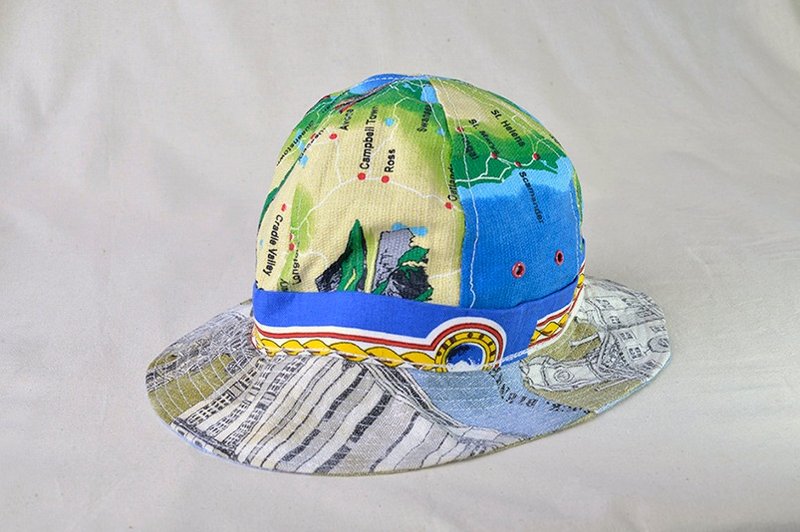 Vintage 麻布月历渔夫帽 - 帽子 - 棉．麻 多色