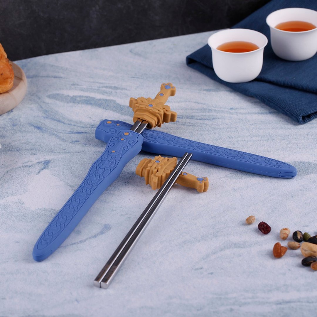霹雳│食兵器环保筷-般若剑箸 - 筷子/筷架 - 硅胶 紫色