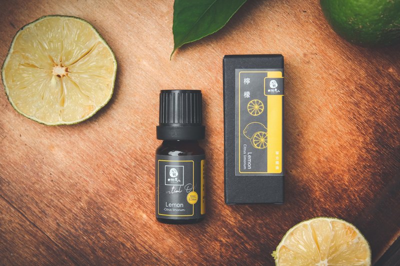 【单方精油】柠檬精油10ml 天然/扩香/按摩/保养 - 香薰/精油/线香 - 精油 咖啡色