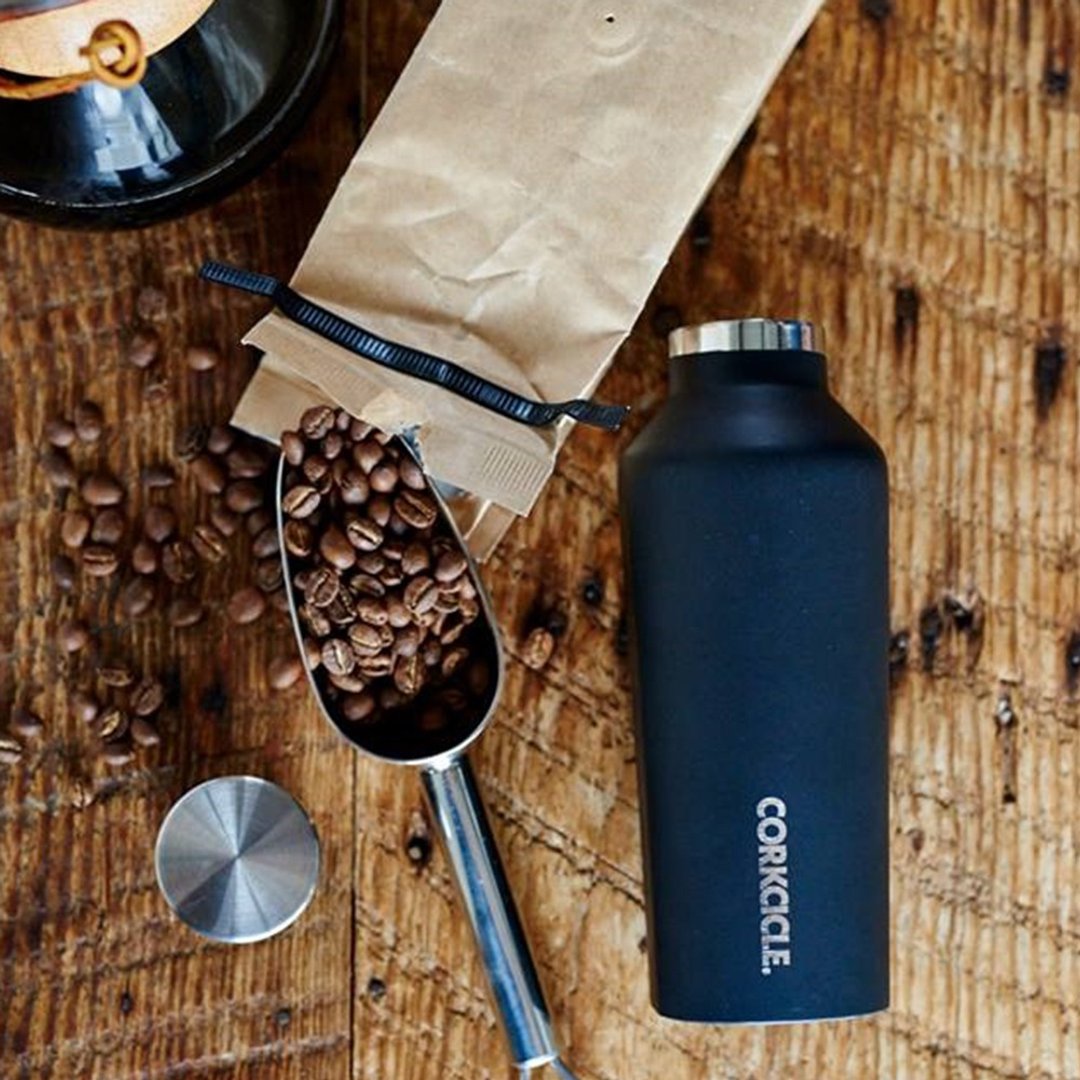 停产-美国 CORKCICLE Waterman系列 三层真空易口瓶-270ml 消光黑 - 其他杯子 - 不锈钢 黑色