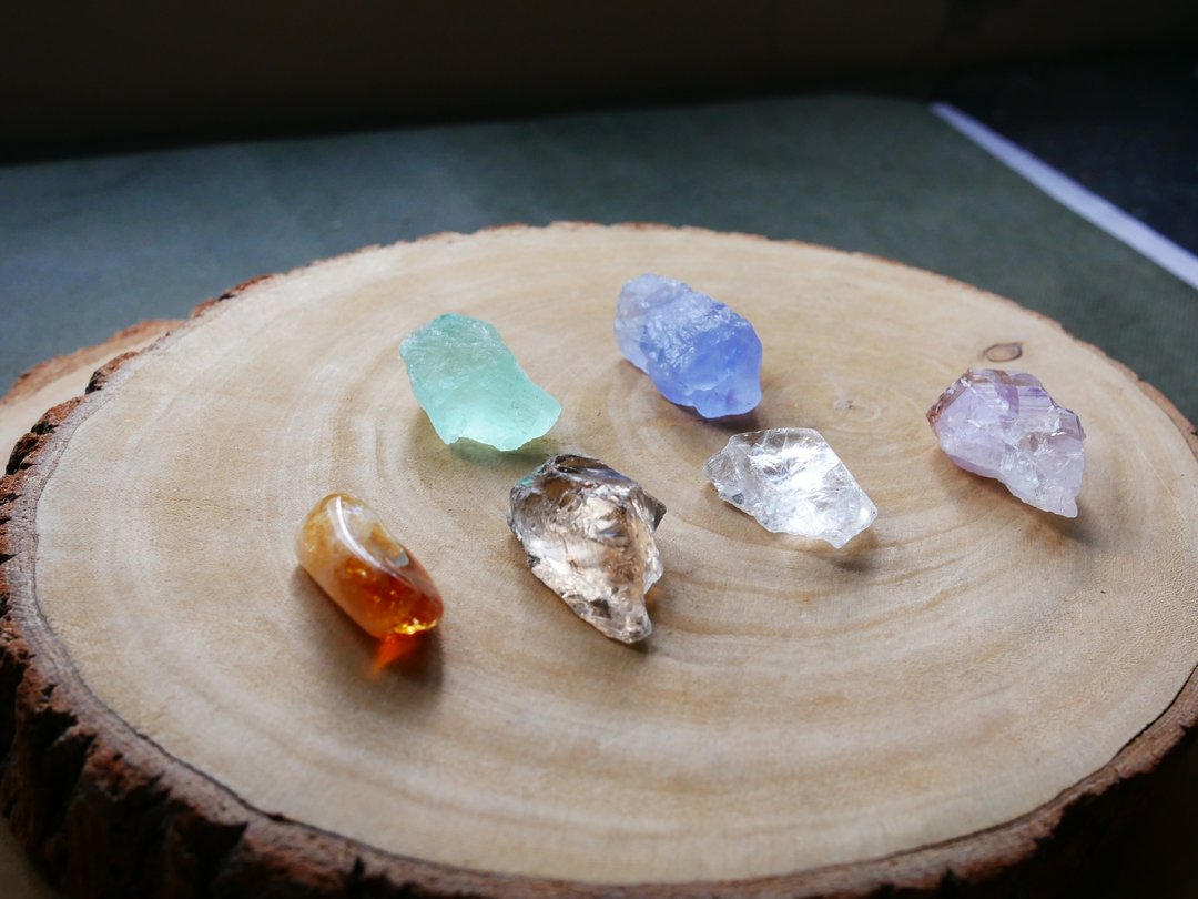 寻找你的魔法石系列 l 原矿 l 订制项链 - 项链 - 水晶 卡其色