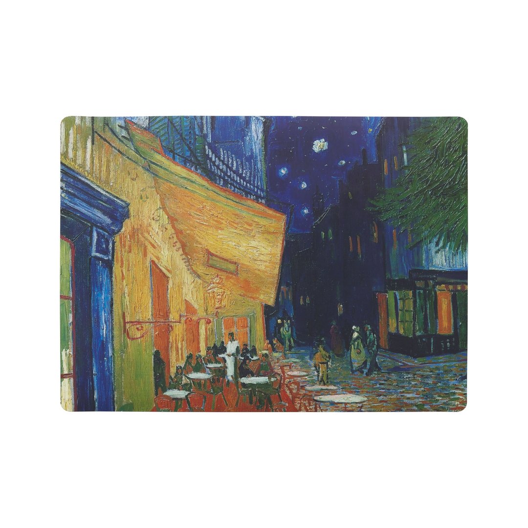 硅胶餐垫-梵谷 夜晚露天咖啡座 - 餐垫/桌巾 - 硅胶 