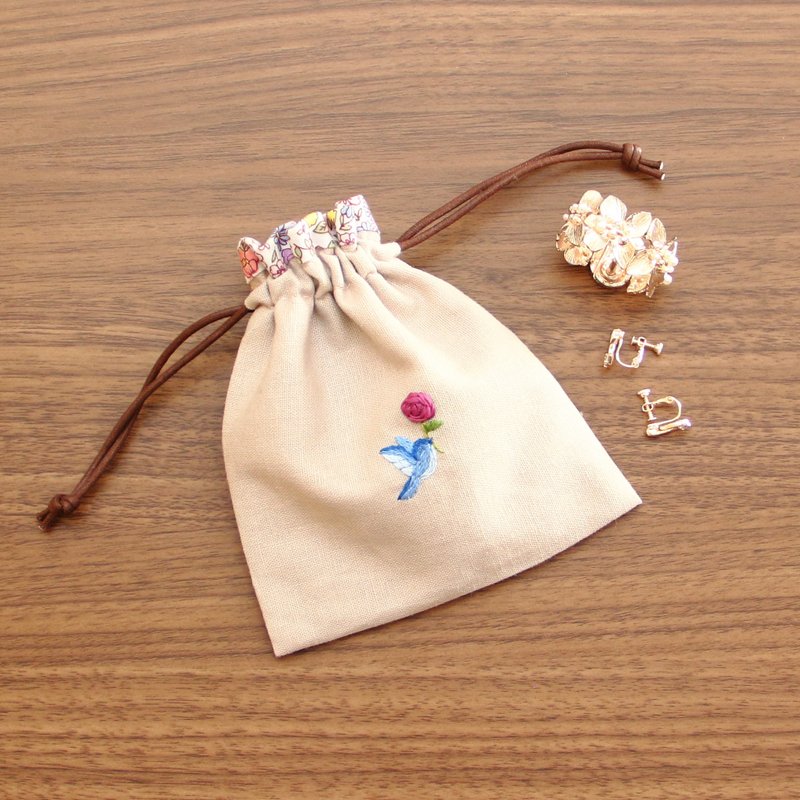 抽绳袋 - 化妆包/杂物包 - 棉．麻 