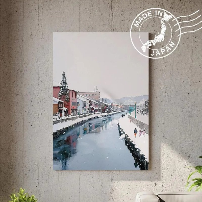 日本制帆布画・小樽运河、北海道・日本风景・送礼、摆设、装饰 - 墙贴/壁贴 - 棉．麻 