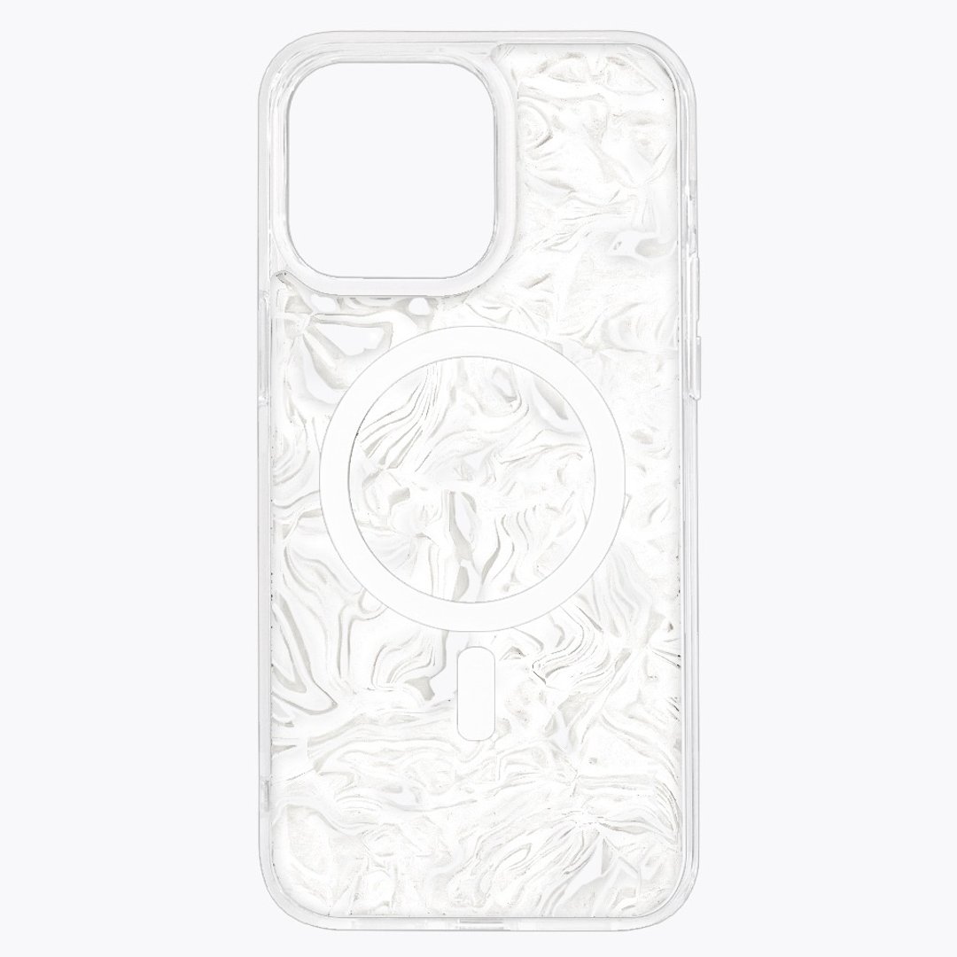 赛璐珞系列 泼墨大理石 手机保护壳 iPhone 15 14 13 日系质感 - 手机壳/手机套 - 环保材料 透明