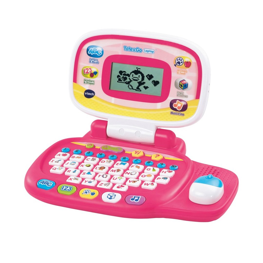 Vtech　儿童智慧学习小笔电-粉 - 玩具/玩偶 - 塑料 